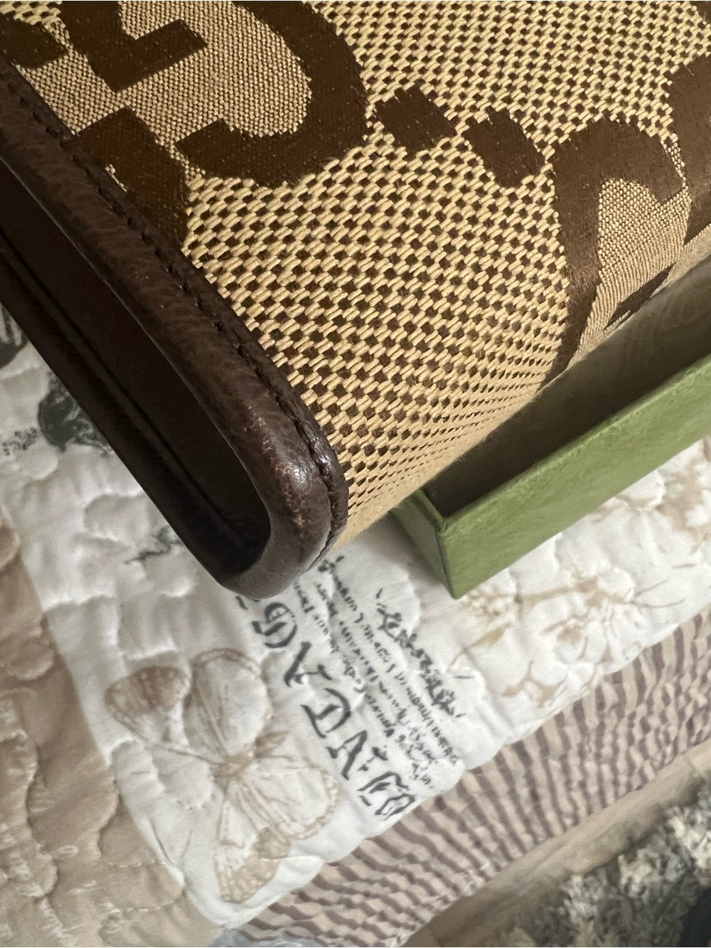 Gucci Beige and Brown GG Canvas Pouch - Picture 15 of 15